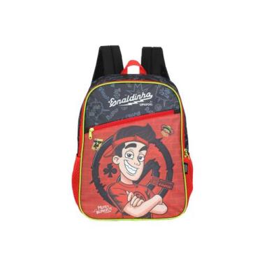 Imagem de Mochila Enaldinho Costas Escolar YouTuber Juvenil Meninos, Vermelho
