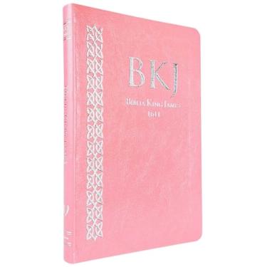 Imagem de Bíblia King James Rosa Ultrafina Slin Luxo 1611 Biblia Feminina - BVBO