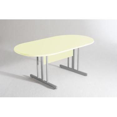 Imagem de Mesa Reunião Oval 1800mm Ovo/cinza Mdf 15mm - SchoolCenter