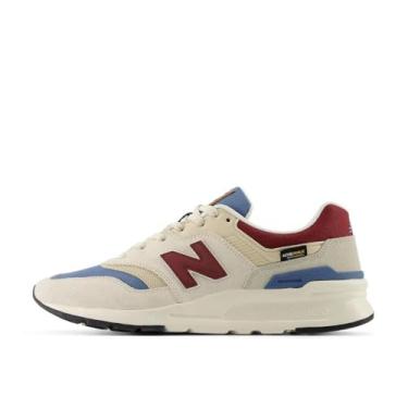 Imagem de New Balance Tênis masculino 997H V1 Cross Trainer, Linho/azul costeiro/vinho monarca, 42