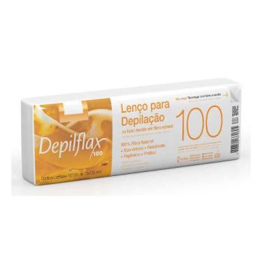 Imagem de Lenço para Depilação Fibra Natural Depilflax 100 Unidades