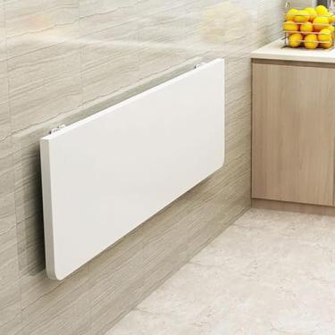 Imagem de Mesa de parede dobrável flutuante para laptop, mesa de trabalho dobrável, mesa de trabalho com folhas suspensas, mesa de escritório, mesa de computador, mesa de jantar com suportes para economia de