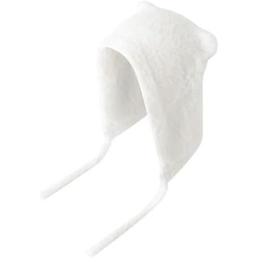 Imagem de Gorro De Orelhas De Gato Bonito Para Mulheres Com Aba De Pelúcia Earflap Gorro De Pele De Inverno Chapéus De Balde à Prova De Vento, White & Cat Ears, One Size