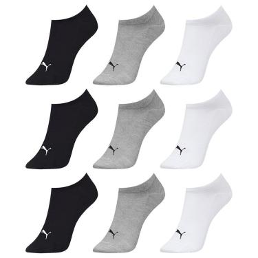 Imagem de Kit 9 Pares de Meias Puma Sapatilha Esportiva Feminina