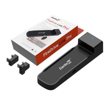 Imagem de Carlinkit FireDrive Link Pro Car TV Mate, converte com fio para Android Auto & CarPlay Adaptador, compatível com CarPlay com fio para Fire TV Stick Streaming, 5GHz WiFi/Plug & Play