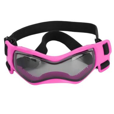 Imagem de Óculos de sol para cães, óculos de sol, estilosos, para atividades ao ar livre, silicone, material de policarbonato, tamanho 13 x 5 x 4 cm (P)