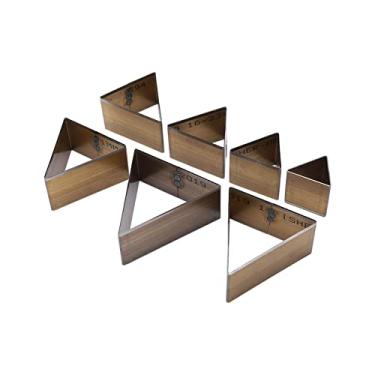 Imagem de Acouto 7 Peças Cortador de Couro Perfurador Oco Formato Triangular Ferramenta Faça você Mesmo para Artesanato e Projetos