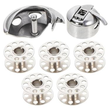 Imagem de Suporte de metal suportes de metal para máquina de costura, bobinas, máquina de costura de aço inoxidável, kit de travas de policial peças de reposição para máquina de costura, suporte de metal