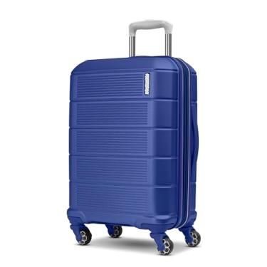 Imagem de American Tourister Mala rígida expansível Stratum 2.0 com rodas giratórias, azul safira, bagagem de mão, Safira azul, 20-Inch Carry-On, Stratum 2.0 Mala rígida expansível com rodas giratórias
