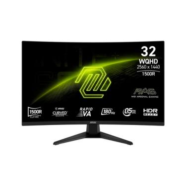 Imagem de Monitor Gamer Curvo 31.5" MSI 180Hz 0.5Ms WQHD 321CQF E18 2560X1440 Preto