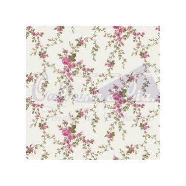 Imagem de Tecido Tricoline Floral Sarah Pink - 50 x 150 cm - Tecidos Caldeira