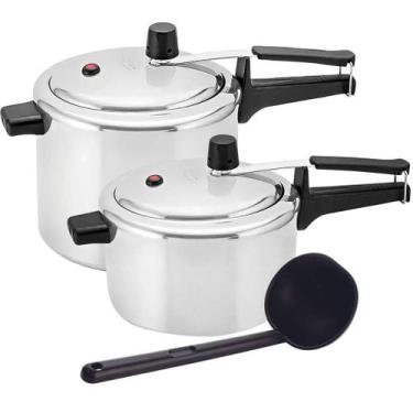 Imagem de Jogo de Panelas de Pressão Panelux Classic 3 e 4,5 Litros em Alumínio 