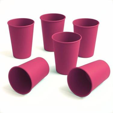 Imagem de 25 Copos de Plasticos Kit Copos Coloridos 200ml Infantil Reutilizavel 