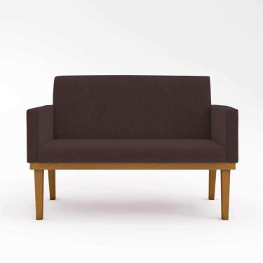 Imagem de Namoradeira Base Reforçada Sofá Confortável ? Balaqui Decor Cor:marrom