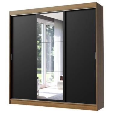 Imagem de Guarda Roupa Casal 3 Portas Correr e Espelho Istambul Madesa