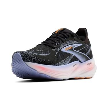 Imagem de Brooks Tênis de corrida feminino Glycerin 22 Neutral, Preto/azul garça/laranja, 36