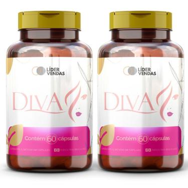 Imagem de Diva 500mg 60 Capsulas - 2 Potes Beleza, Saúde E Vitalidade Em Cápsulas!