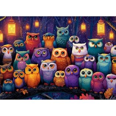 Imagem de 1000 Piece Puzzle for Adults - Owl Family Jigsaw Puzzles - Brain Teaser Adult Puzzles - Christmas Birthday Gifts for Women/Men
