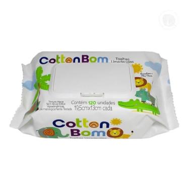 Imagem de Lenço Umedecido Infantil Cotton Bom C/120 Toalha