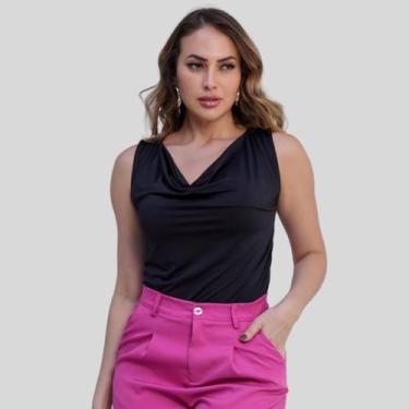 Imagem de Blusa Regata Feminina Social Dia A Dia Tendência Verão - Blusa Feminin