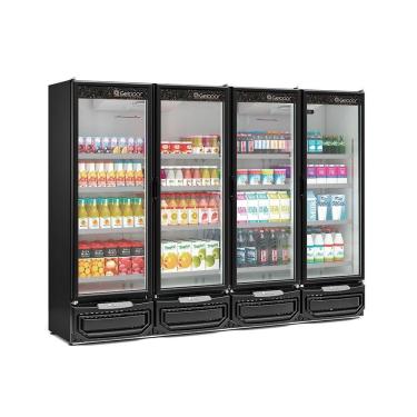 Imagem de Expositor 4 Portas Gcvr1950 Gelopar Refrigerador Vertical Preto 220v
