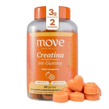 Imagem de Creatina Gummy Monohidratada Move Skin Beauty Sabor Tangerina 60 Unidades