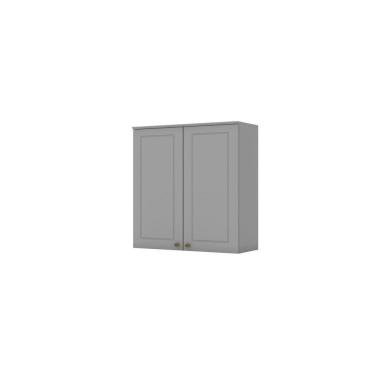 Imagem de Armário Aéreo 2 Portas 80 Cm Amy Casa 812 Cinza