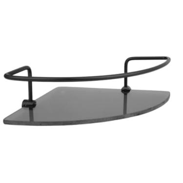 Imagem de Porta Shampoo Prateleira Suporte De Banheiro Canto Fumê Organizador (1 UN. PORTA SHAMPOO CANTO FUMÊ)