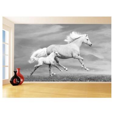 Imagem de Papel De Parede 3D Animais Cavalo Filhote Potro 3,5M Anm348 - Você Dec