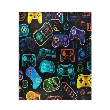 Imagem de Blueangle Manta colorida supermacia e quente, 127 x 152 cm, leve para todas as estações, aconchegante e aconchegante para cama, sofá, sofá, fácil de cuidar (110)