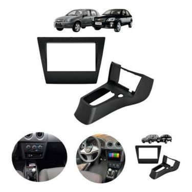 Imagem de Moldura Painel 2 Din Multimidia Dvd Mp5 Celta G2 2006 A 2012