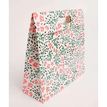 Imagem de Embalagem Presente Sacola Estampada Marisa-68159, UN, Branco