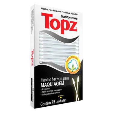 Imagem de Hastes Flexíveis Topz Para Maquiagem Com 75 Unidades