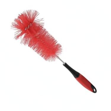 Imagem de Escova Longo Alcance com Cabo Emborrachado e Haste Extensível Ideal para Copos Garrafas Mamadeiras e Taças