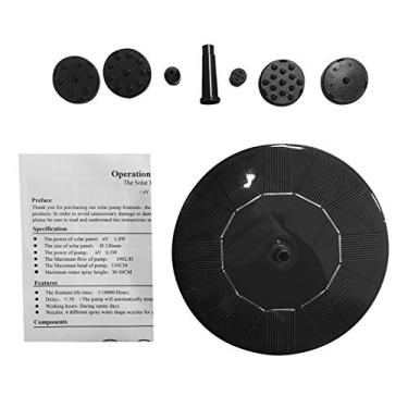 Imagem de Bomba de Fonte Fotovoltaica com Kit 6 Bicos Solar para Pequena Lagoa Piscina Jardim