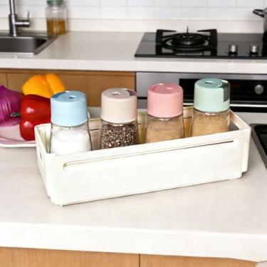 Imagem de Caixas expansíveis de plástico, ajustáveis de 28 a 45 cm. Organizadores de gaveta ideais para quarto, utensílios de cozinha, ferramentas e armários, especialmente adequados para espaços pequenos