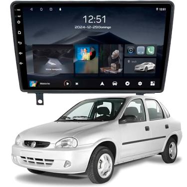 Imagem de Multimídia Adak 9P Corsa Classic 1999 a 2014 2+64GB Quadcore Carplay Android Auto Gps