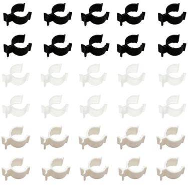 Imagem de 30 peças à prova de vazamento dispensador de cosméticos clipe de trava de bomba, braçadeira para frascos de óleo de limpeza de xampu de loção, travas de plástico PP de tamanho médio, acessório