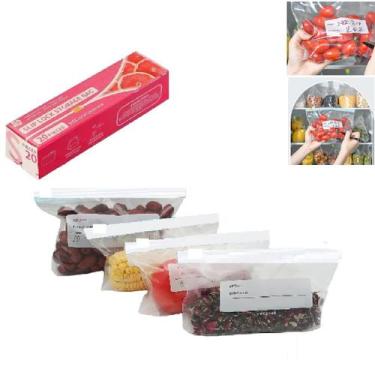 Imagem de 40 Sacos Herméticos Transparente Abre e Fecha Para Alimentos - Equipe 