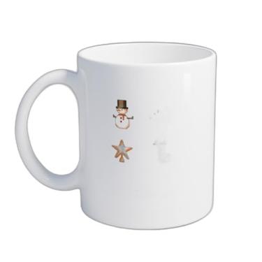 Imagem de Caneca Xícara de Café Porcelana 300ml Pixel Art Natal