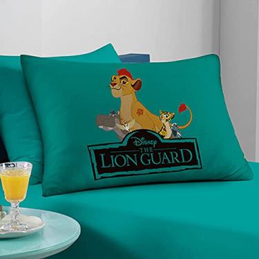 Imagem de Fronha Estampada Simba e Amigos Guarda do Leão 48cmx68cm Verde Portallar