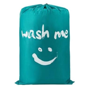 Imagem de Sacolas de Lavanderia para Roupas Sujas Viagem Organizador Lavável à Máquina Grande Capacidade Quebra com Cordão Ajuste Universal Multifuncional Acampamento e Uso em Casa