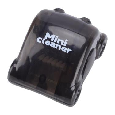 Imagem de MAVIS LAVEN Mini Limpador de Mesa, Design Divertido de Carrinho de Brinquedo Com Lixeira Embutida, Vassoura de Pó Educacional, Limpador de Mesa Compacto Com Pequena Escova para Resíduos de (BLACK)