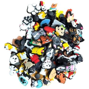 Imagem de Kit 100 Pcs Pins Botons Para Crocs Aleatório (Cachorro)
