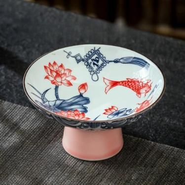 Imagem de FENNYYAR Prato de Buda de oferta retrô estilo chinês, 12 cm, prato de sobremesa de frutas domésticas de cerâmica
