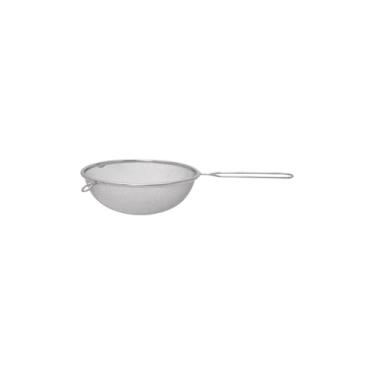 Imagem de Peneira de Cozinha em Aço Inox, 18cm de Diâmetro, 32cm de Comprimento, para Coar, Polvilhar e Escorrer Massas, Utensílio para Cozinha