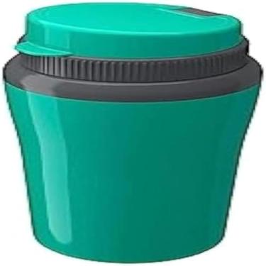 Imagem de Copo grande para bebidas quentes e frias, paredes duplas, verde vibrante, 650ml