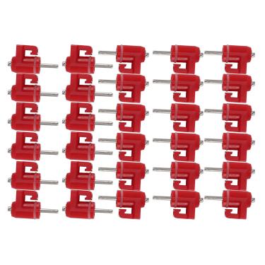 Imagem de TOPINCN 30 Pces Waterer do Bocal da Galinha, Bebedor de água das Aves Conjunto Bebedouro do Bocal Frango Equipamento Bebendo para Galinhas Codornas Pombos (Prego Grosso)