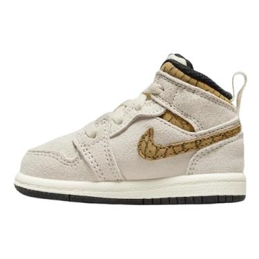 Imagem de Nike Tênis masculino Jordan 1 Mid SE, Lt Orewood Brn/Ouro metálico, 18