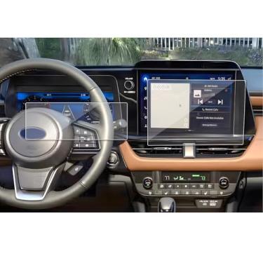 Imagem de SXCY 2 peças protetoras de tela para Subaru Outback 2026 [GPS+Dash] para Subaru Outback 2026, acessórios de navegação, protetor de tela sensível ao toque (vidro temperado 9H)